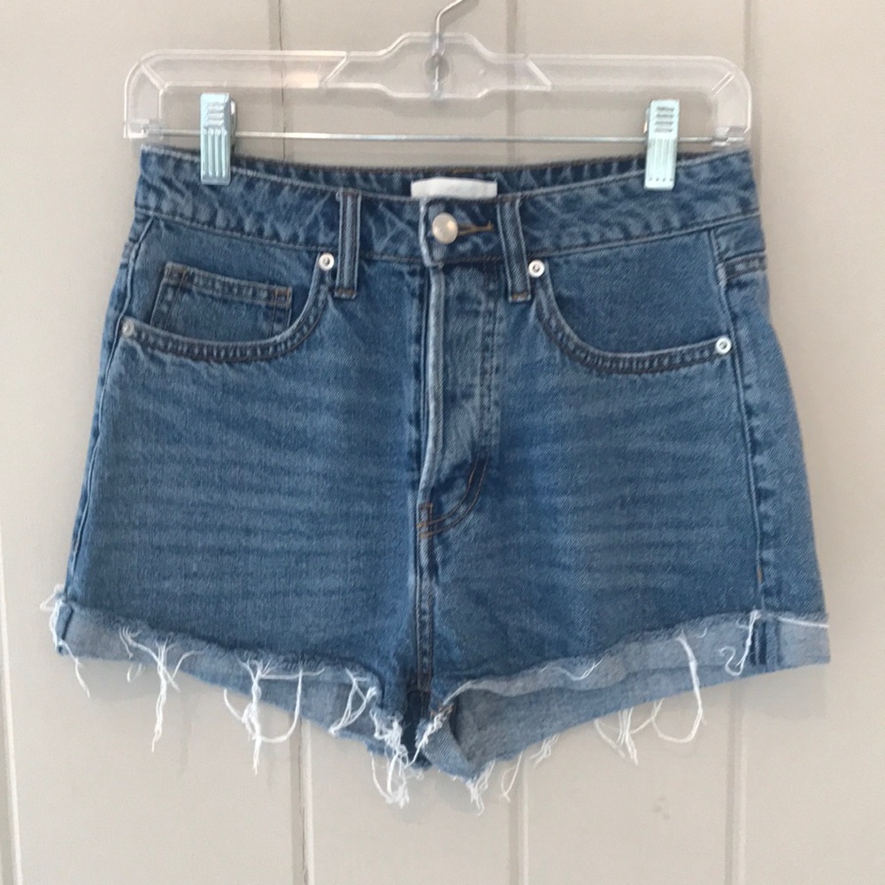 H&M Denim High-Waisted Cuttoff Shorts